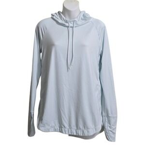 Athleta Uptempo Hoodie Sweatshirt In Ethereal Blue Sz S